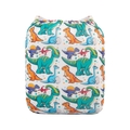 Alva Baby Onesize Nappy: Multi Dino's on White