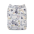 Alva Baby Onesize Nappy: Hippo & Friends