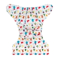 Alva Baby Onesize Nappy: Festive Print White