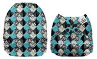 SPECIAL OFFER! Mama Koala Onesize Pocket Nappy NO INSERTS: Dragon Scales Turquoise
