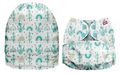 SPECIAL OFFER! Mama Koala Onesize Pocket Nappy NO INSERTS: Cactus & Rainbows Plush