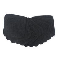 Muslinz Bamboo Cotton Terry Wipes: Black