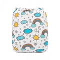 Alva Baby Onesize Nappy: Clouds & Rainbows