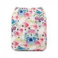 Alva Baby Onesize Nappy: Sugar Skulls & Roses