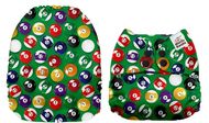 SPECIAL OFFER! Mama Koala Onesize Pocket Nappy NO INSERTS: Cue Balls