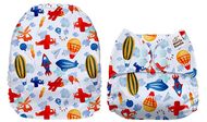 SPECIAL OFFER! Mama Koala Onesize Pocket Nappy NO INSERTS: Flying High