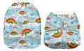 SPECIAL OFFER! Mama Koala Onesize Pocket Nappy NO INSERTS: Rainbow Tunes