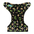 Alva Baby Onesize Nappy: Cactus & Sombrero on Black