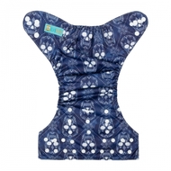 Alva Baby Onesize Nappy: Skulls Navy