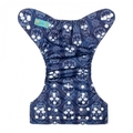 Alva Baby Onesize Nappy: Skulls Navy