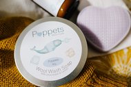 30% OFF! Poppets Wool Wash Soap 80g: Natural