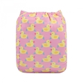 Alva Baby Onesize Nappy: Rubber Duckies Pink