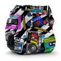 50% OFF! Rumparooz Onesize OBV Pocket Nappy: Mixtape