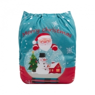 Alva Baby Onesize Nappy: Santa