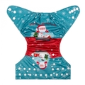 Alva Baby Onesize Nappy: Santa