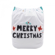 Alva Baby Onesize Nappy: Merry Christmas