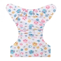 NEW! Alva Baby Onesize Nappy: Pastel Skulls & Rainbows