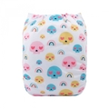 NEW! Alva Baby Onesize Nappy: Pastel Skulls & Rainbows