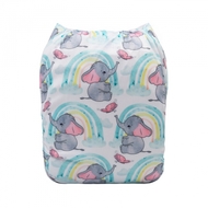 NEW! Alva Baby Onesize Nappy: Elephants & Butterflies