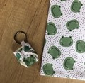 NEW! Baba+Boo Nappy Keyring: Frogs