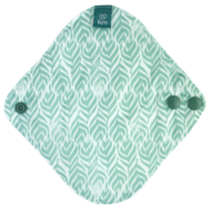 Fern Reusable Period Pad: Light: Green Geometric