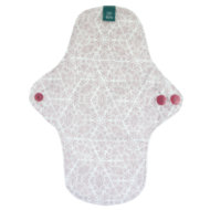 Fern Reusable Period Pad: Regular: Pink Geometric