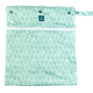 Fern Large Wet Bag: Green Geometric
