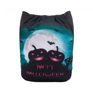 Alva Baby Onesize Nappy: Halloween Moonlit Pumpkin Patch