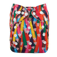 NEW! Alva Baby Onesize Nappy: Pencils