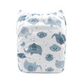 NEW! Alva Baby Onesize Nappy: Grey Elephants