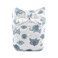 NEW! Alva Baby Onesize Nappy: Grey Elephants