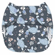 30% OFF! Blueberry Onesize Deluxe Pocket Nappy: Sea Turtles *NO INSERTS