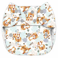 30% OFF! Blueberry Onesize Deluxe Pocket Nappy: Tigers *NO INSERTS