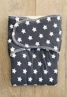 25% OFF! Mums Sew Crazy Stretchy Bamboo Preflat OS: Grey Stars