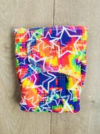 25% OFF! Mums Sew Crazy Stretchy Bamboo Preflat NB: Rainbow Stars