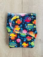 25% OFF! Mums Sew Crazy Stretchy Bamboo Preflat NB: Tropical Fish