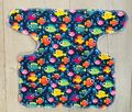 25% OFF! Mums Sew Crazy Stretchy Bamboo Preflat NB: Tropical Fish