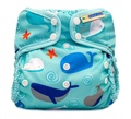 10% OFF! Motherease Duo Onesize Wrap: Whales (marine binding)