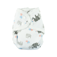 Muslinz Nappy Wrap: Elephant: Size 1