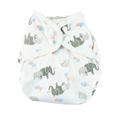 Muslinz Nappy Wrap: Elephant: Size 2