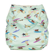50% OFF! Baba+Boo Onesize Pocket Nappy: Surfing Dogs