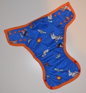 30% OFF! Dunk n Fluff Nappy Wrap - M - Astronauts