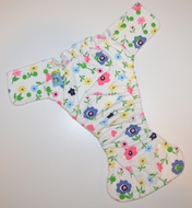 25% OFF! Dunk n Fluff Fitted Nappy - L - Tossed Floral