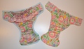 25% OFF! Dunk n Fluff Fitted Nappy & Wrap Set - L - Bird Song