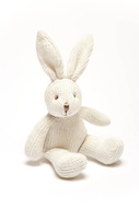 Best Years Small White Knitted Bunny Rattle