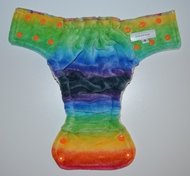 30% OFF! Fluff and Stuff Fitted - Small - Rainbow Stripe