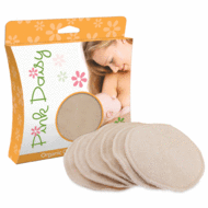 Pink Daisy Pack of 3 Nursing Pads: Organic Cotton