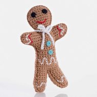 Pebble Knitted Gingerbread Man Rattle