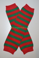Baby Leg Warmers: Elf Stripe