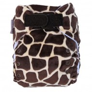 Ecopipo Onesize Pocket Nappy: Giraffe Minky